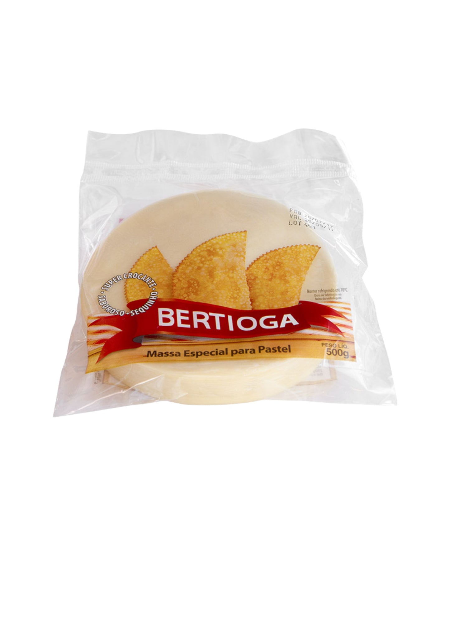 Massa de Pastel Bertioga 500g (redonda)